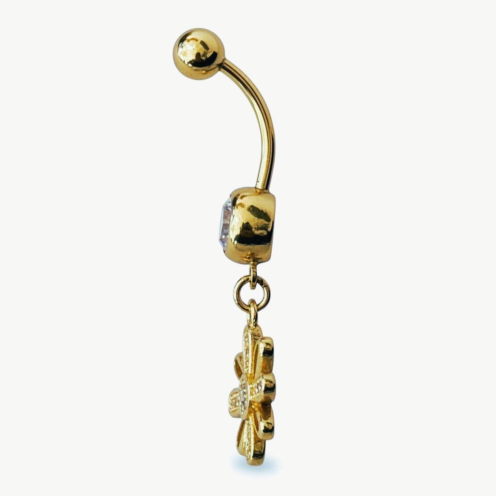 Piercing nombril Margarita avec pierres en zirconium