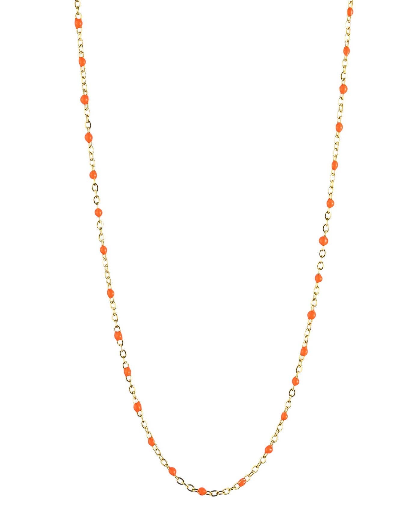 Collier émaillé multicolore Alicia doré