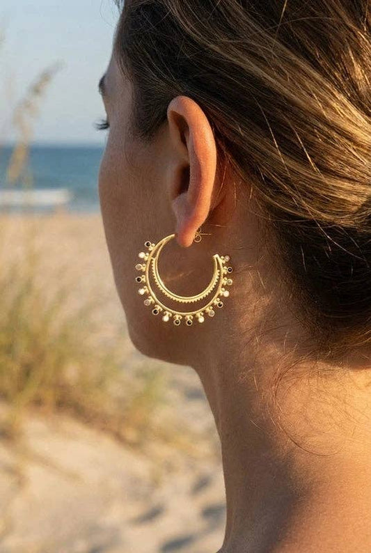 Boucles d’oreilles en acier inoxydable