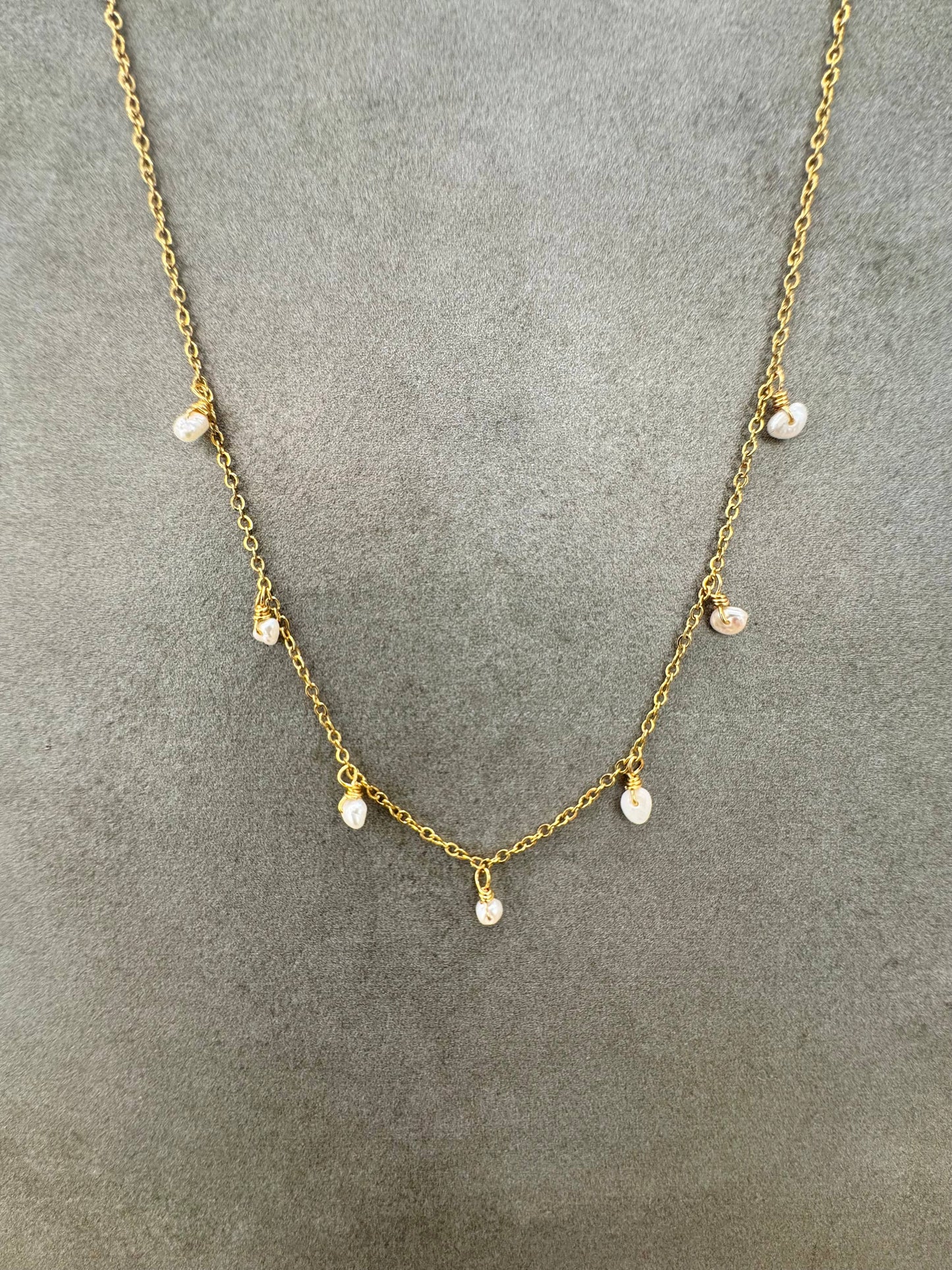 Collier minimaliste bohème avec perles