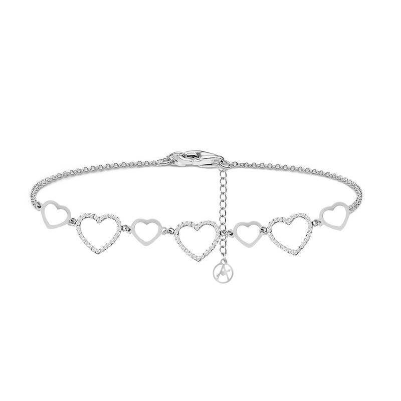 BRACELET AVEC CŒURS EN STRASS - YC25100B331