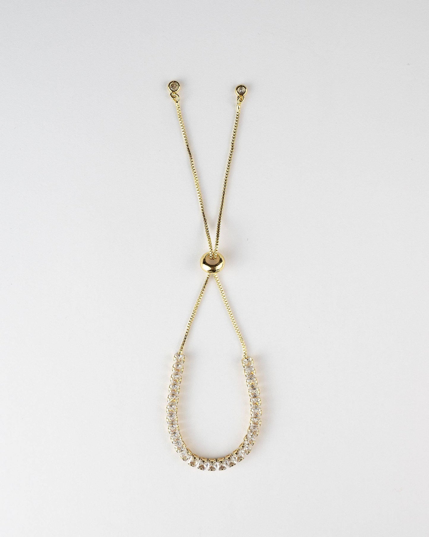 Bracelet Anita or et blanc