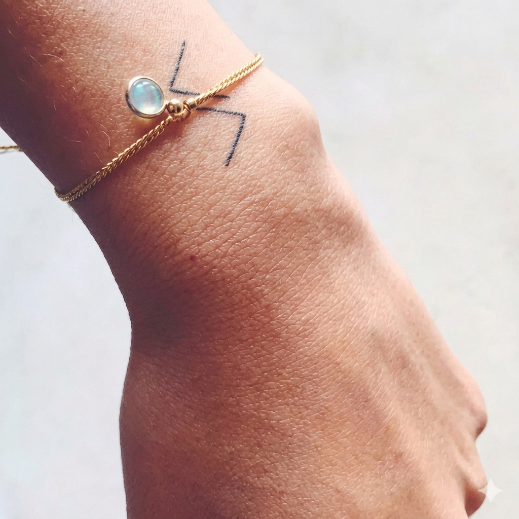 Bracelet en pierre d'aigue-marine
