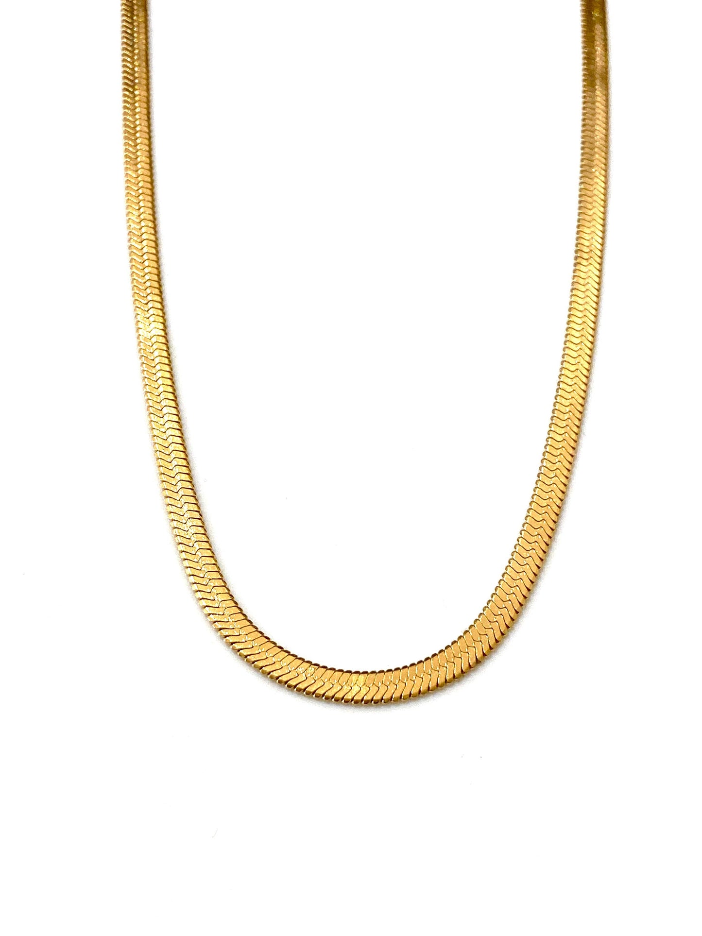 Athena Gold - Collier chaîne plate Cassette
