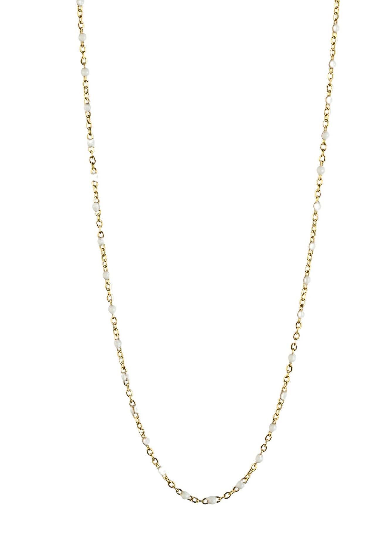 Collier émaillé multicolore Alicia doré