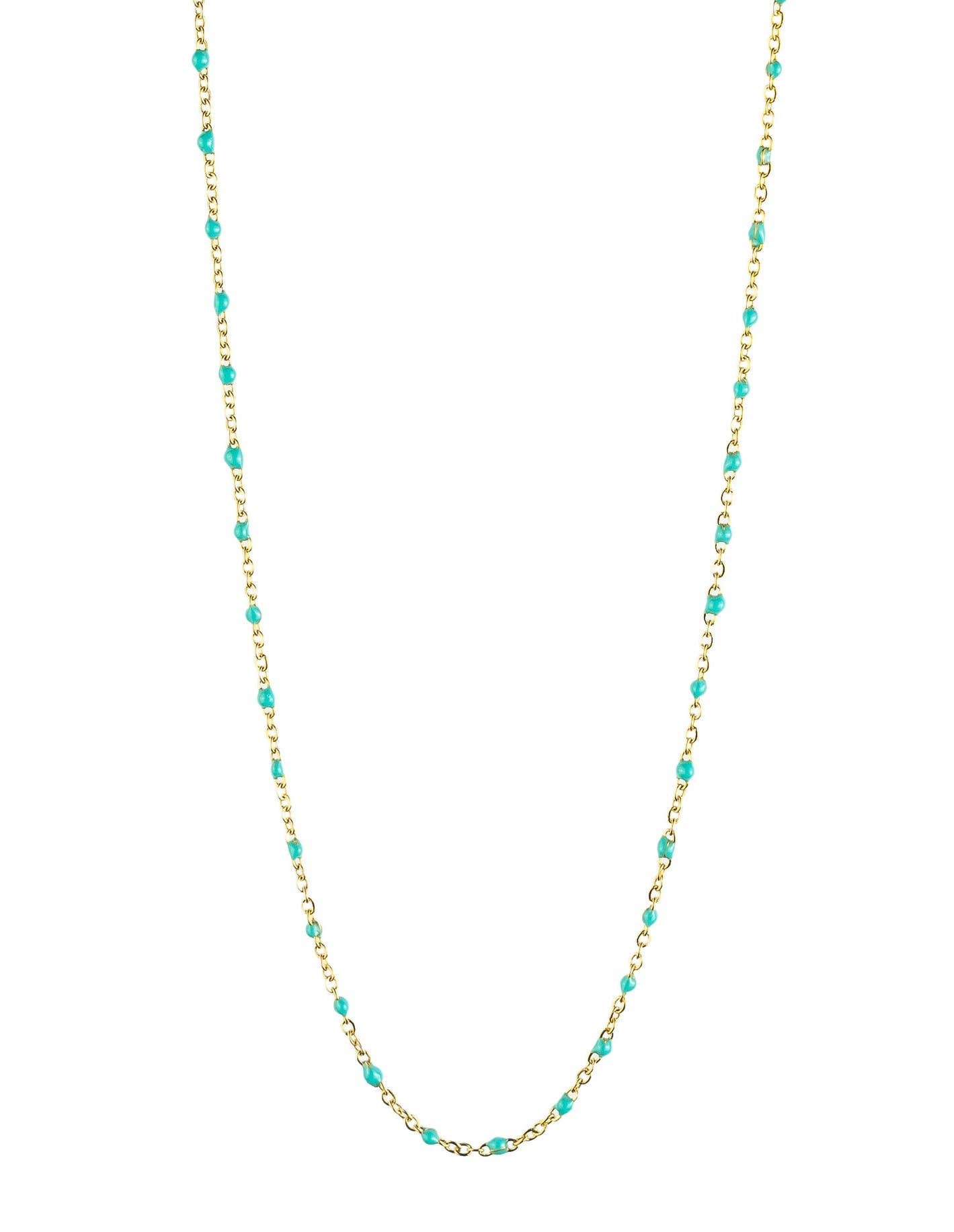 Collier émaillé multicolore Alicia doré