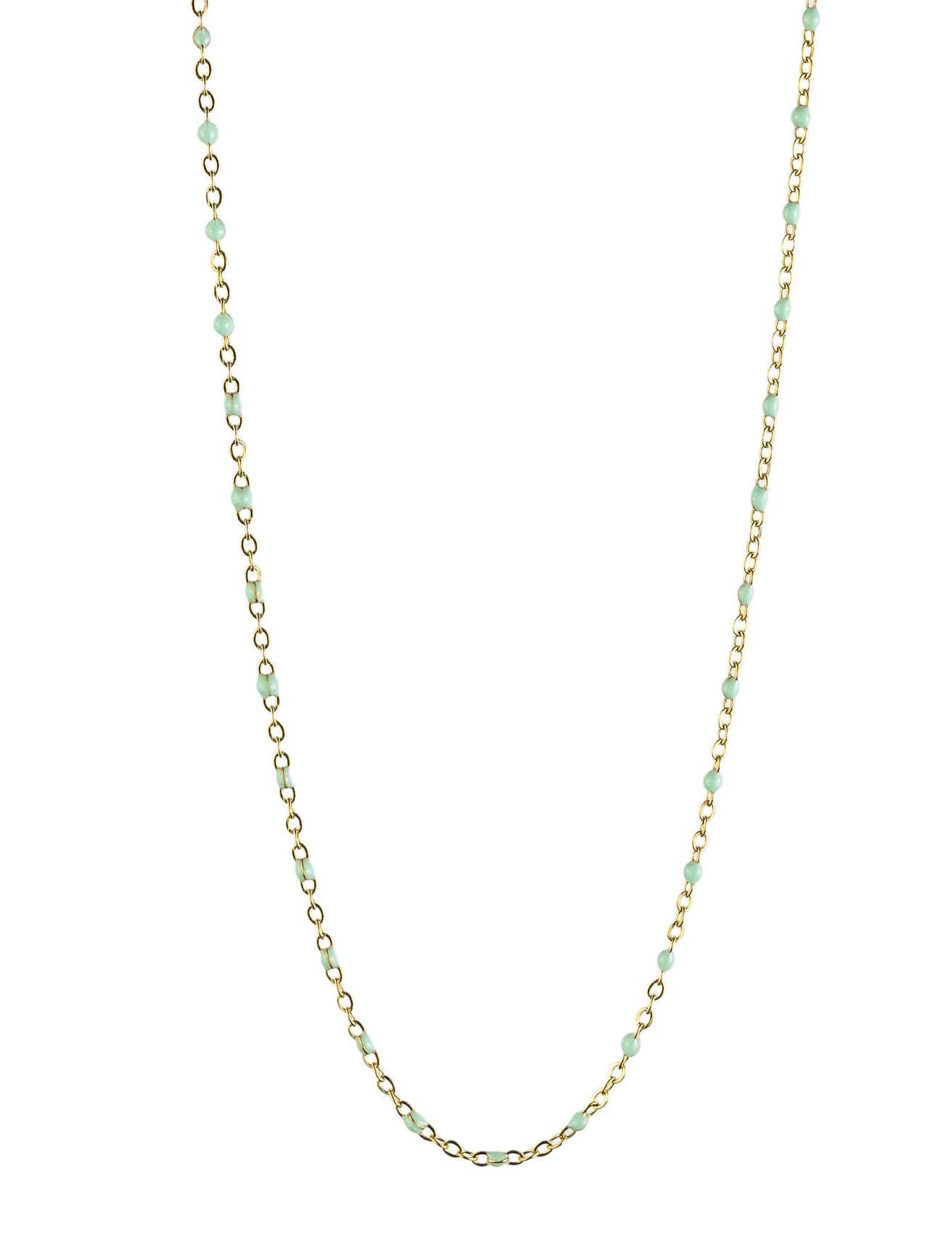 Collier émaillé multicolore Alicia doré