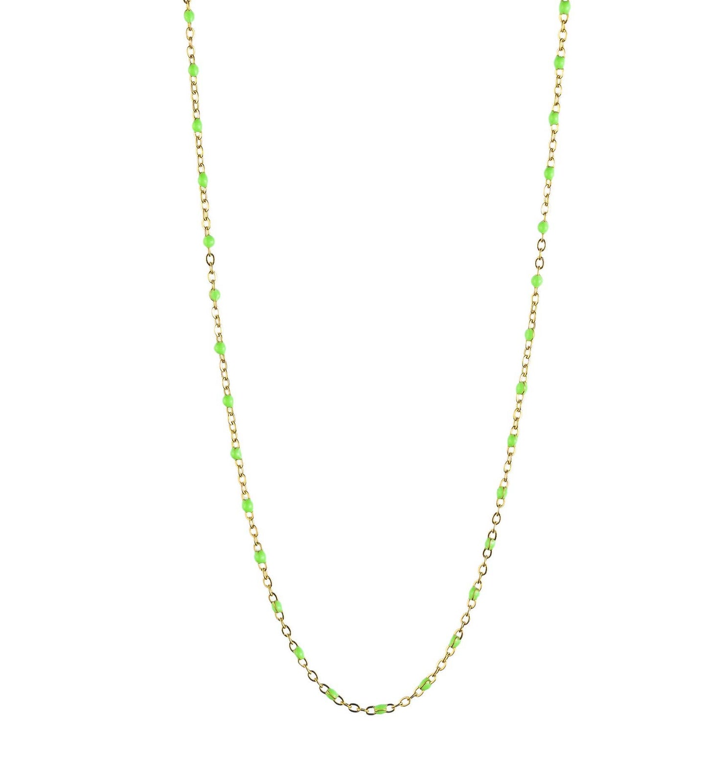 Collier émaillé multicolore Alicia doré